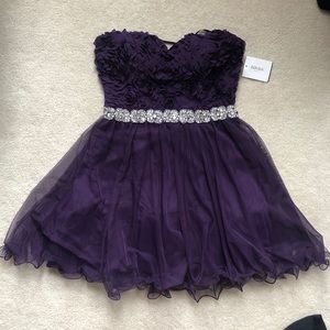 David’s Bridal Purple Homecoming Dress